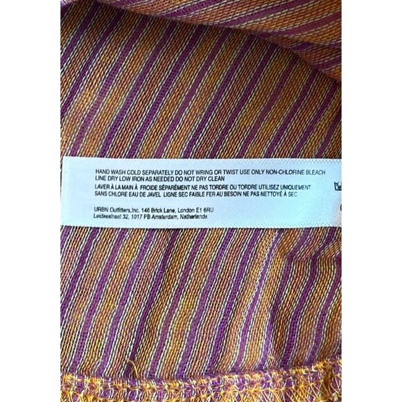 Free People Annabelle Striped Multicolor Gauzy Yarn Dye Set Shorts & Top Medium - Picture 12 of 16